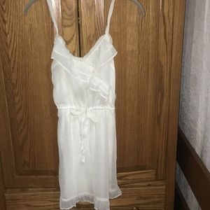 white hollister dress
